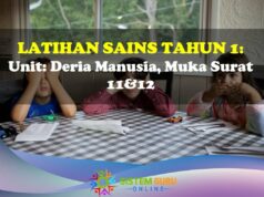 Latihan Sains Tahun 1= Unit: Deria Manusia Muka Surat 11&12 Sains Deria Manusia Tahun 1 Ms 11&12