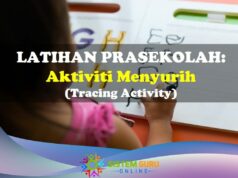 Latihan Prasekolah: Aktiviti Menyurih (Tracing Words) latihan prasekolah aktiviti menyurih