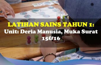 Latihan Sains Tahun 1= Unit: Deria Manusia, Muka Surat 15&16 latihan sains tahun 1 deria ms 16&17