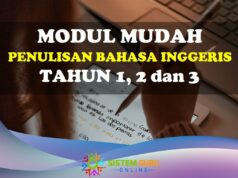 Modul Mudah Penulisan Bahasa Inggeris sesuai untuk Tahun 1, 2 dan 3 modul mudah penulisan bahasa inggeris