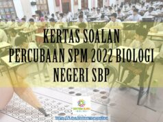 KERTAS SOALAN PERCUBAAN SPM 2022 BIOLOGI NEGERI SBP