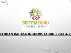 LATIHAN BAHASA INGGERIS TAHUN 3 (SET 4-5)