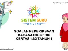 SOALAN PEPERIKSAAN DUNIA SAINS & TEKNOLOGI (DST) TAHUN 1
