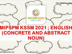 MIPSPM KSSM 2021 ; ENGLISH (CONCRETE AND ABSTRACT NOUN)