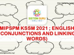 MIPSPM KSSM 2021 ; ENGLISH (CONJUNCTIONS AND LINKING WORDS)