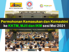 Permohonan Kemasukan dan Kemaskini ke KKTM, MJII dan IKM sesi Mei 2021 kktm 2021