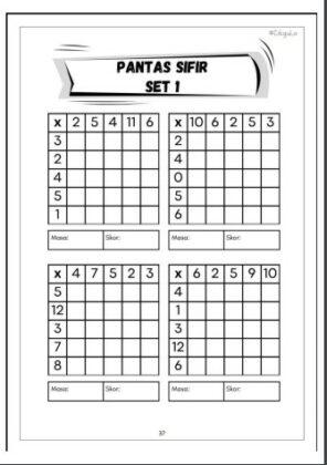 Latihan Mudah Sifir Matematik Untuk Kanak-Kanak - Download RPH RPT ...