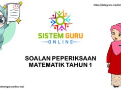 SOALAN PEPERIKSAAN MATEMATIK TAHUN 1