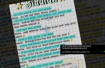 Nota Bab Bidalan Tahun 6 Subjek Bahasa Melayu