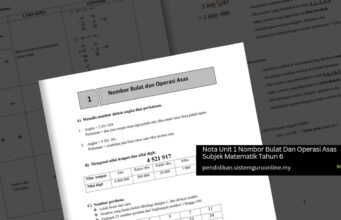 Nota Unit 1 Nombor Bulat Dan Operasi Asas Subjek Matematik Tahun 6