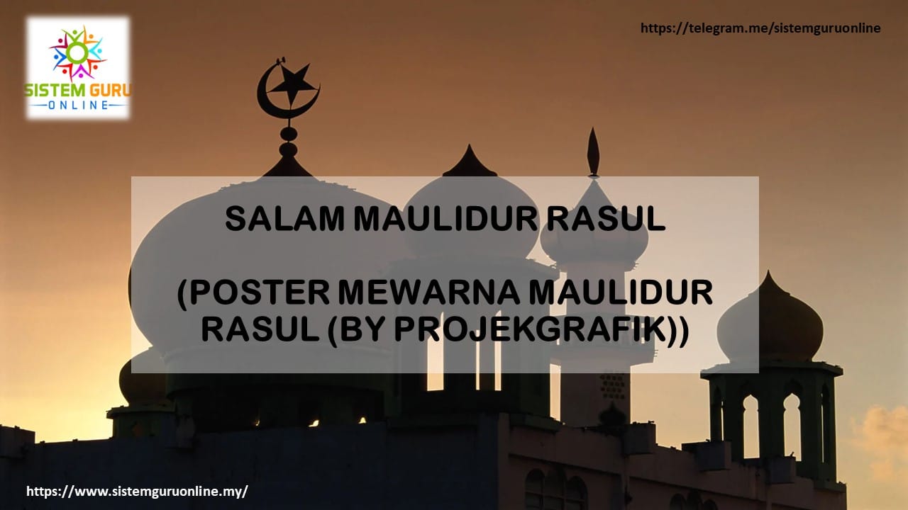 POSTER MEWARNA MAULIDUR RASUL (BY PROJEKGRAFIK)+ Download RPH RPT