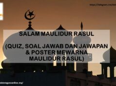 QUIZ, SOAL JAWAB DAN JAWAPAN & POSTER MEWARNA MAULIDUR RASUL