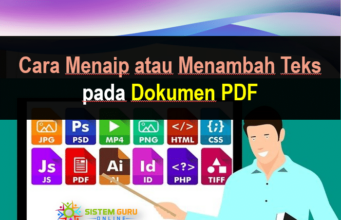 Cara Menaip atau Menambah Teks Pada Dokumen PDF tambah teks pdf 1
