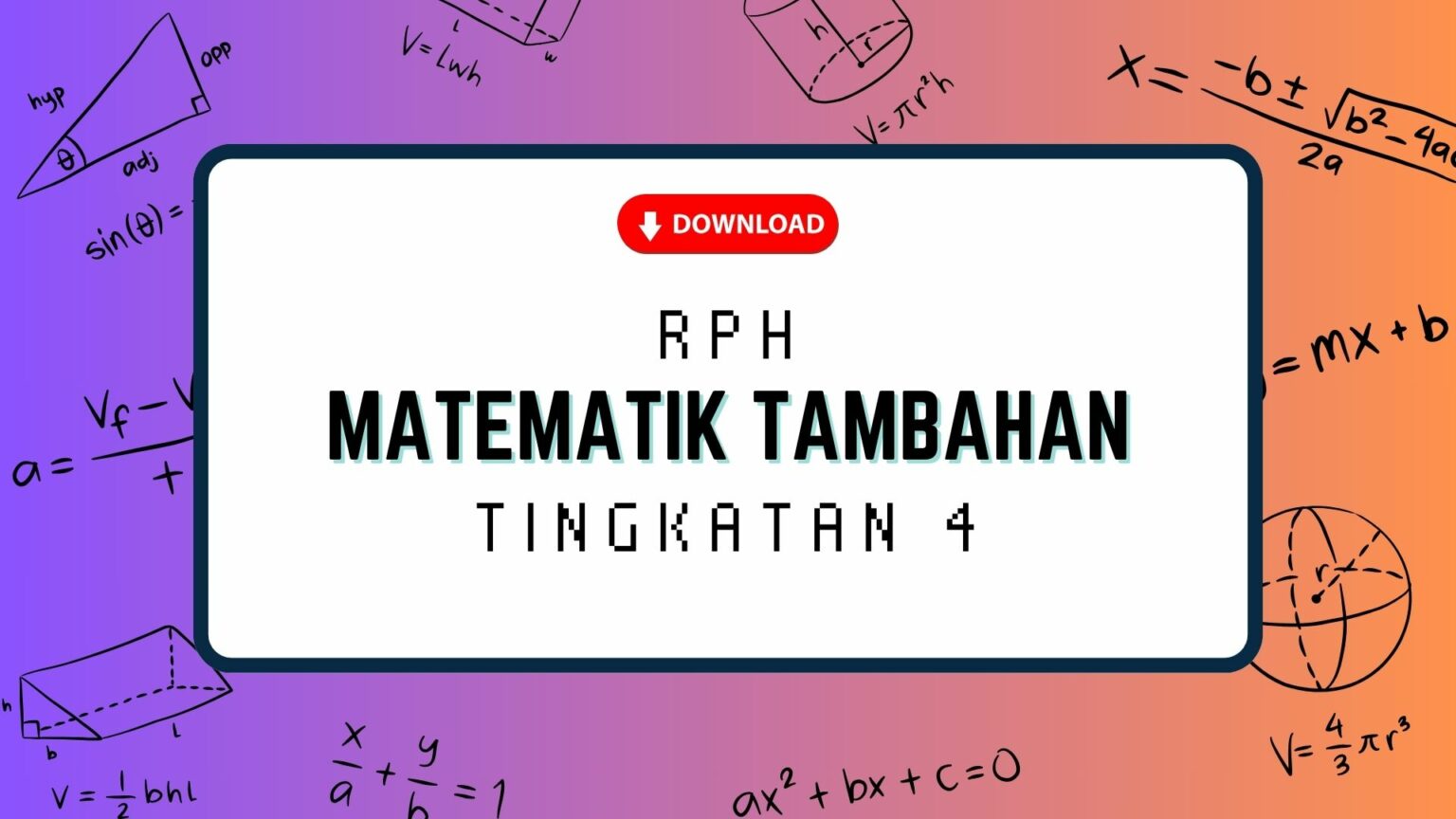 Muat Turun Rph Matematik Tambahan Tingkatan Pdf Download Rph Rpt