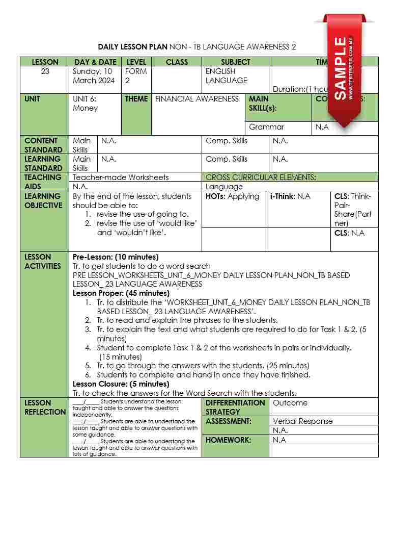 essay bi tingkatan 2