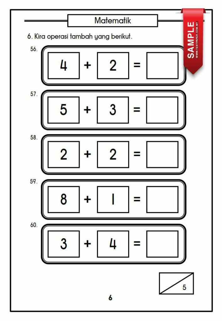 Soalan Ujian Diagnostik Transisi Tahun 1 Lengkap Skema Jawapan ...