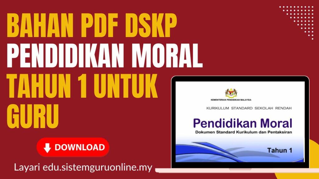 Bahan PDF DSKP Pendidikan Moral Tahun 1 untuk Guru 