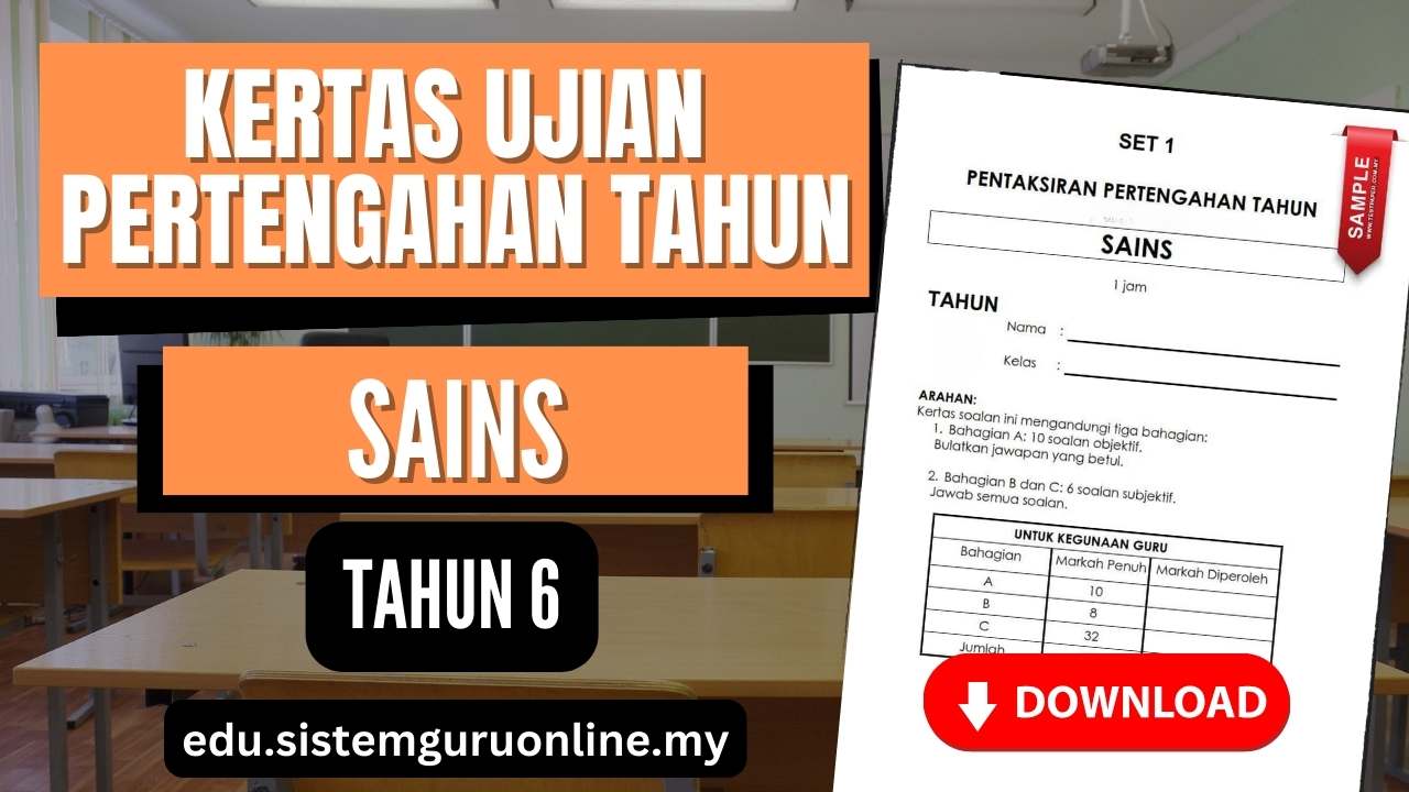 Kertas Ujian Pertengahan Tahun Sains Tahun 6 Pdf Yang Amazing