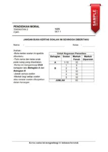 Download Kertas Ujian Pertengahan Tahun Pendidikan Moral Tingkatan 2 ...