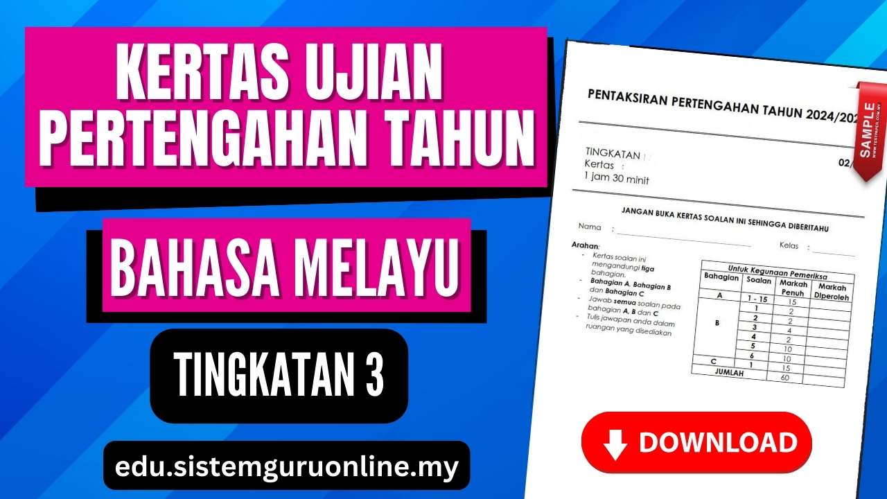 Bahan Ujian Pertengahan Tahun BM Tingkatan 3 PDF Sekolah Menengah ...