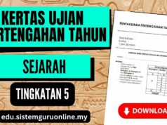 Download Kertas Ujian Pertengahan Tahun Sejarah Tingkatan 5 PDF Sekolah Menengah Ujian Pertengahan Tahun Sejarah Tingkatan 5
